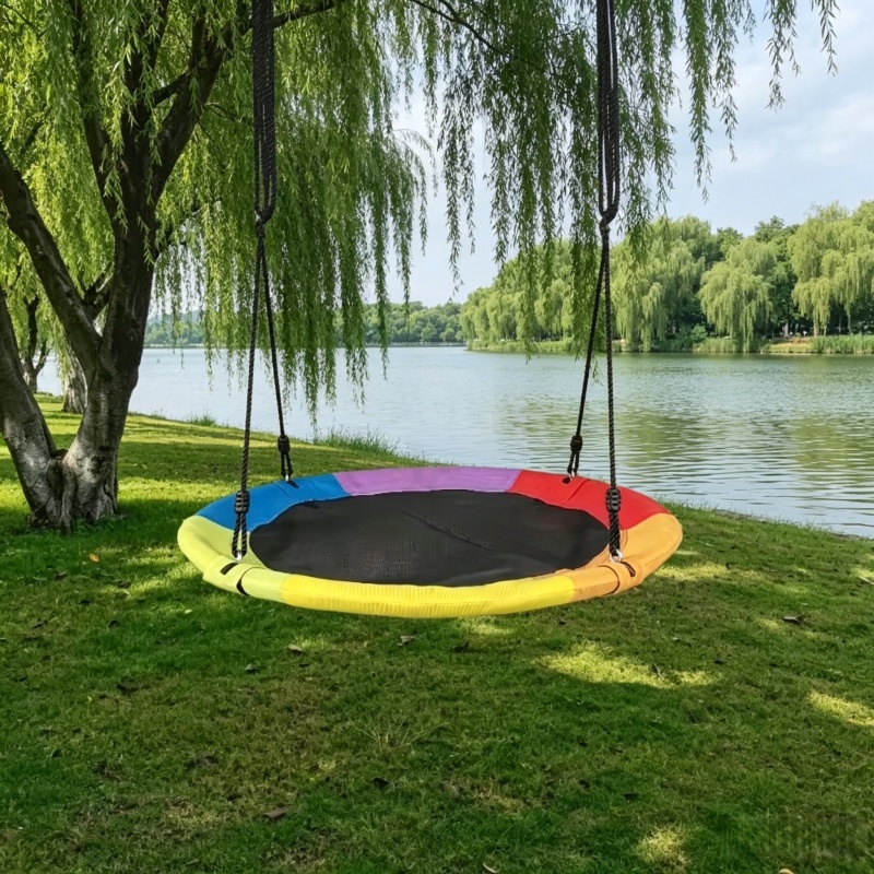 Kids Outdoor Hammock Swing - أرجوحة أطفال دائرية من قماش أكسفورد
