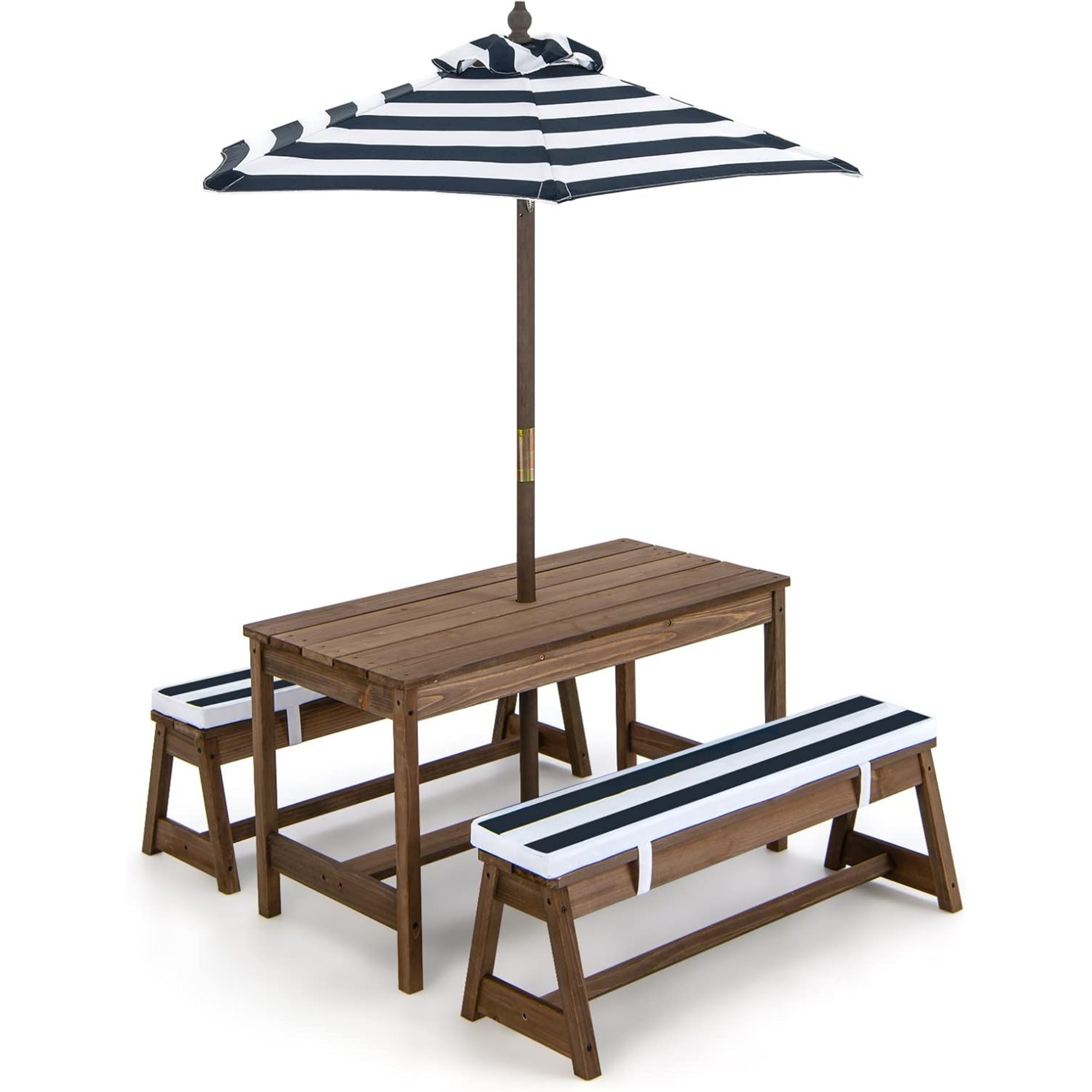 Kids Outdoor Table With Umbrella - طاولة نزهة للأطفال مع مظلة قابلة