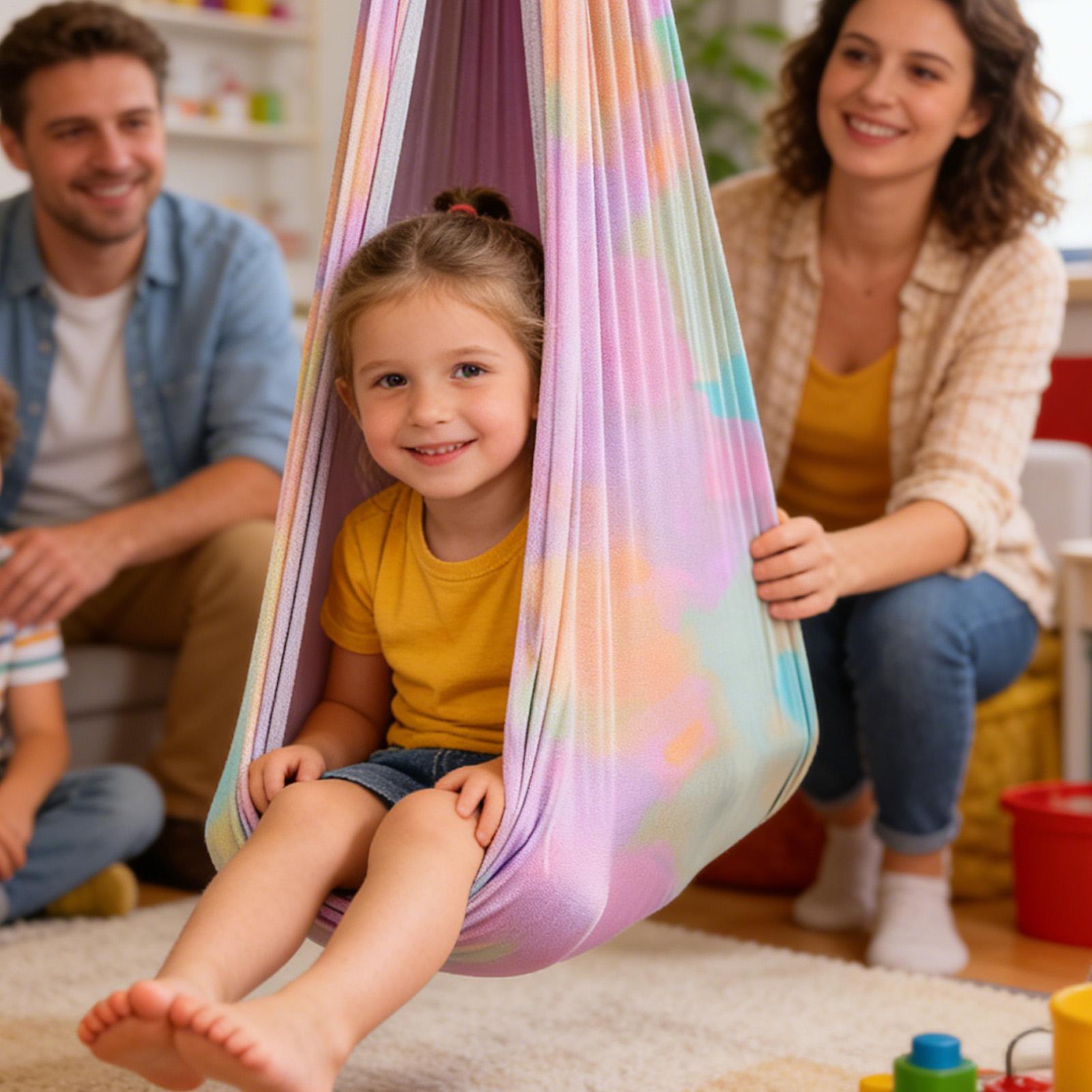 Kids Outdoor Hammock Chair - أرجوحة أطفال قوية التحمل، كرسي استرخاء،
