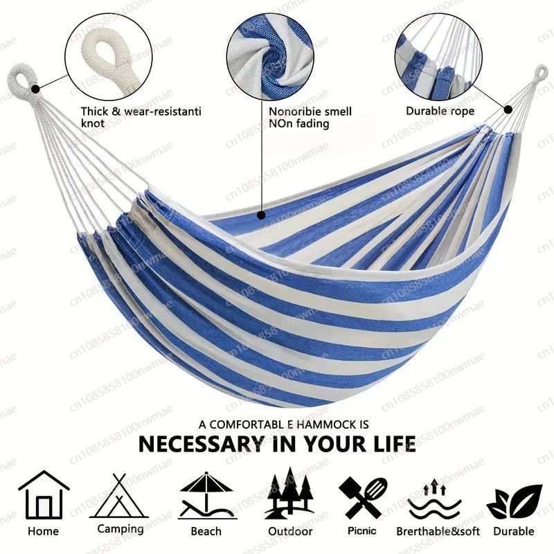 Kids Outdoor Hammock Swing - أرجوحة مفردة بدون لاصق من القماش