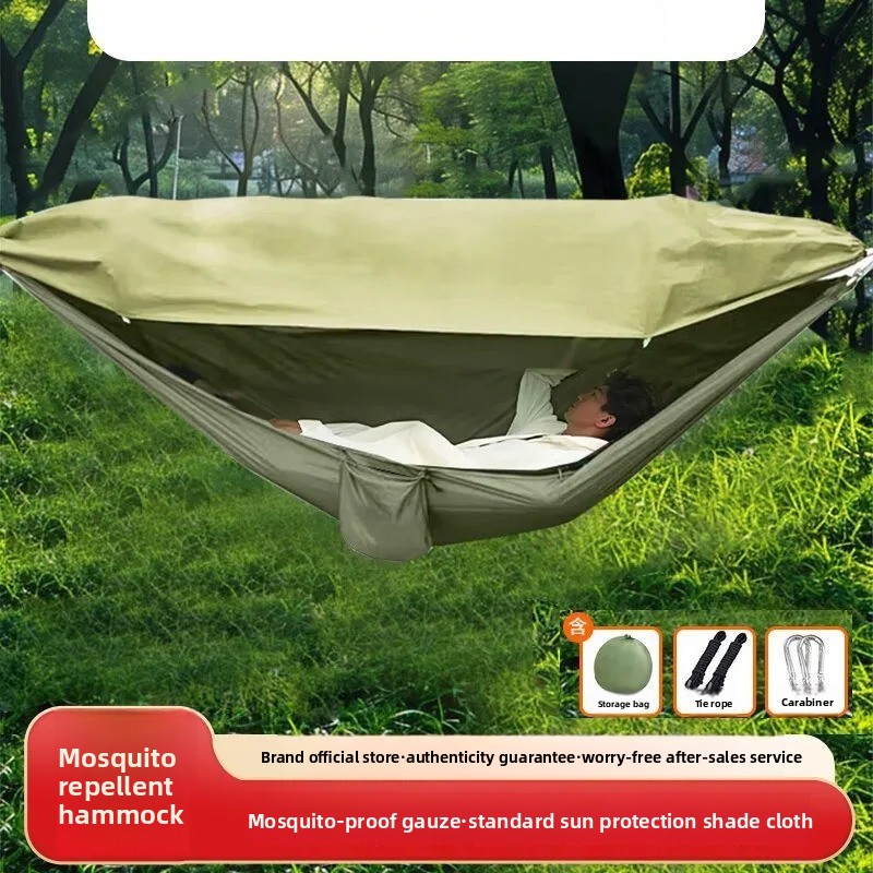 Kids Outdoor Hammock Swing - أرجوحة شبكية مع شبكة حماية من