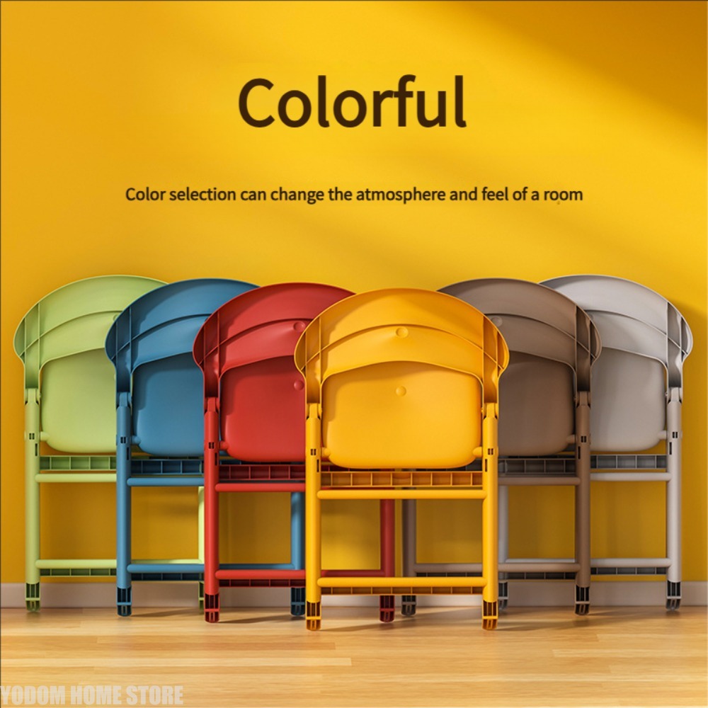 Kids Outdoor Foldable Chair - كرسي بلاستيكي ملون للأطفال، متين وخفيف