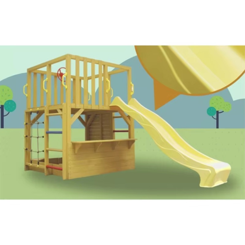 Kids Outdoor Climbing Wall - بيت خشبي للأطفال في الهواء الطلق