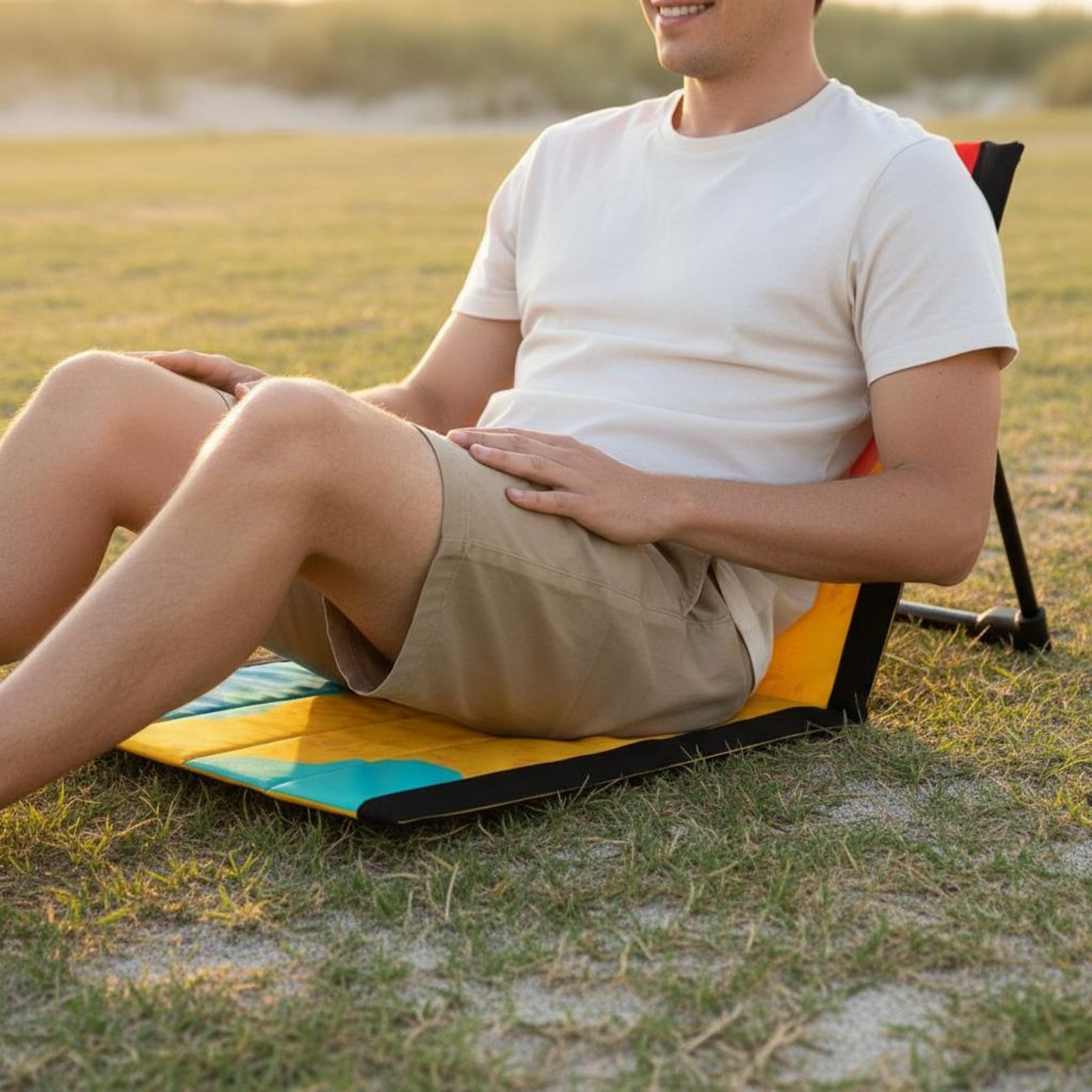 كرسي شاطئ قابل للطي، مقعد أرضي - مراجعة Kids Outdoor Foldable Chair وسعره
