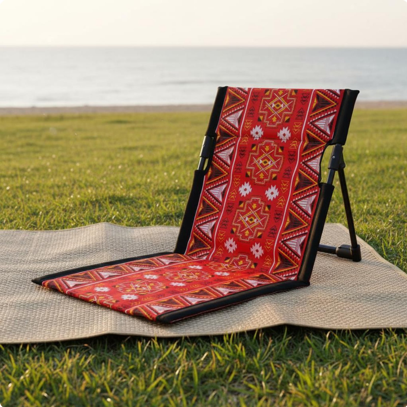 كرسي شاطئ قابل للطي، مقعد أرضي - مراجعة Kids Outdoor Foldable Chair وسعره