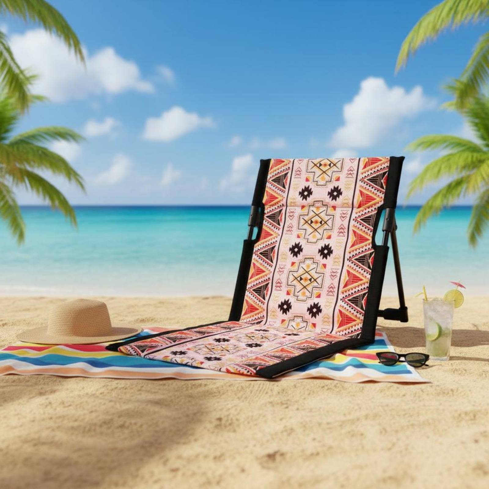 كرسي شاطئ قابل للطي، مقعد أرضي - مراجعة Kids Outdoor Foldable Chair وسعره