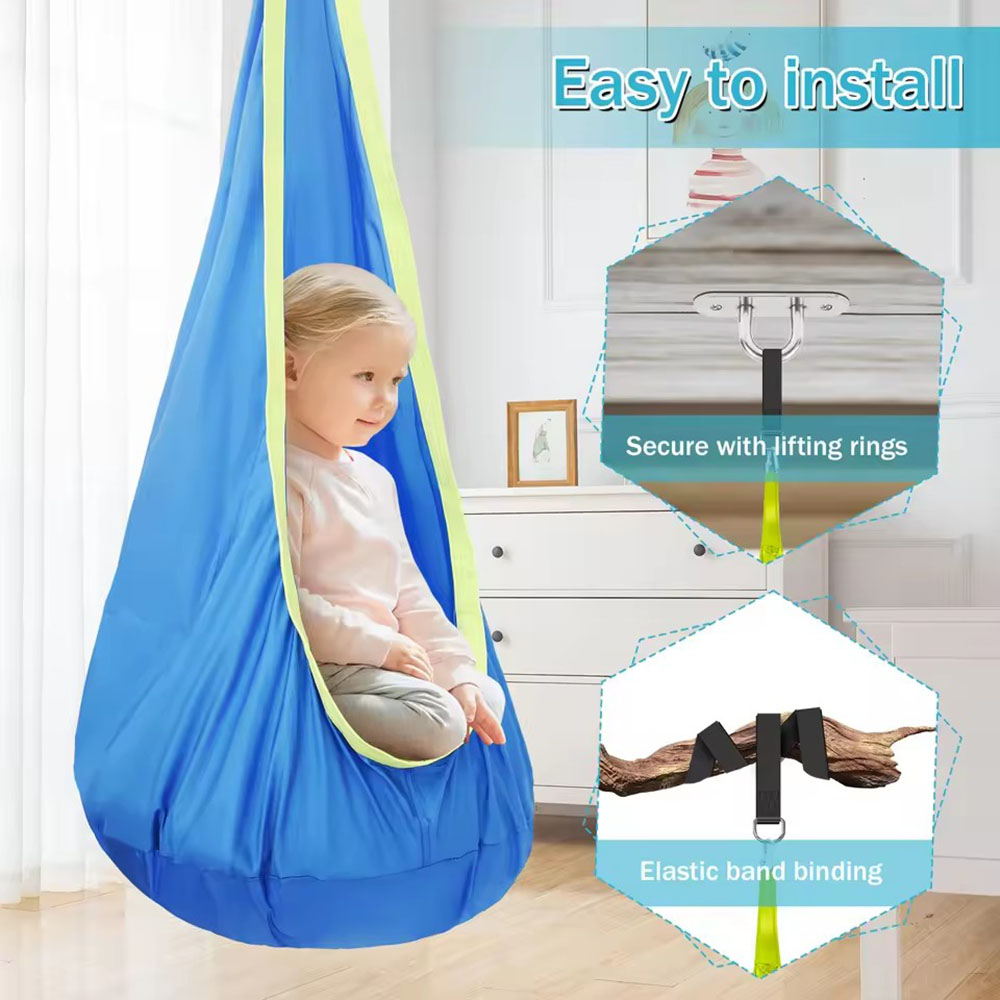كرسي أرجوحة للأطفال من النايلو - مراجعة Kids Outdoor Hammock Chair وسعره