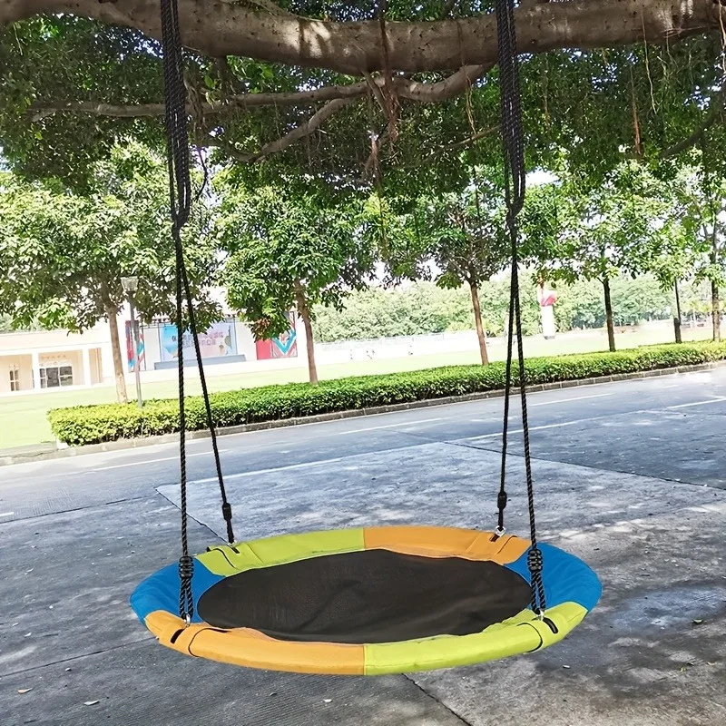 أرجوحة أطفال دائرية من قماش أك - مراجعة Kids Outdoor Hammock Swing وسعره