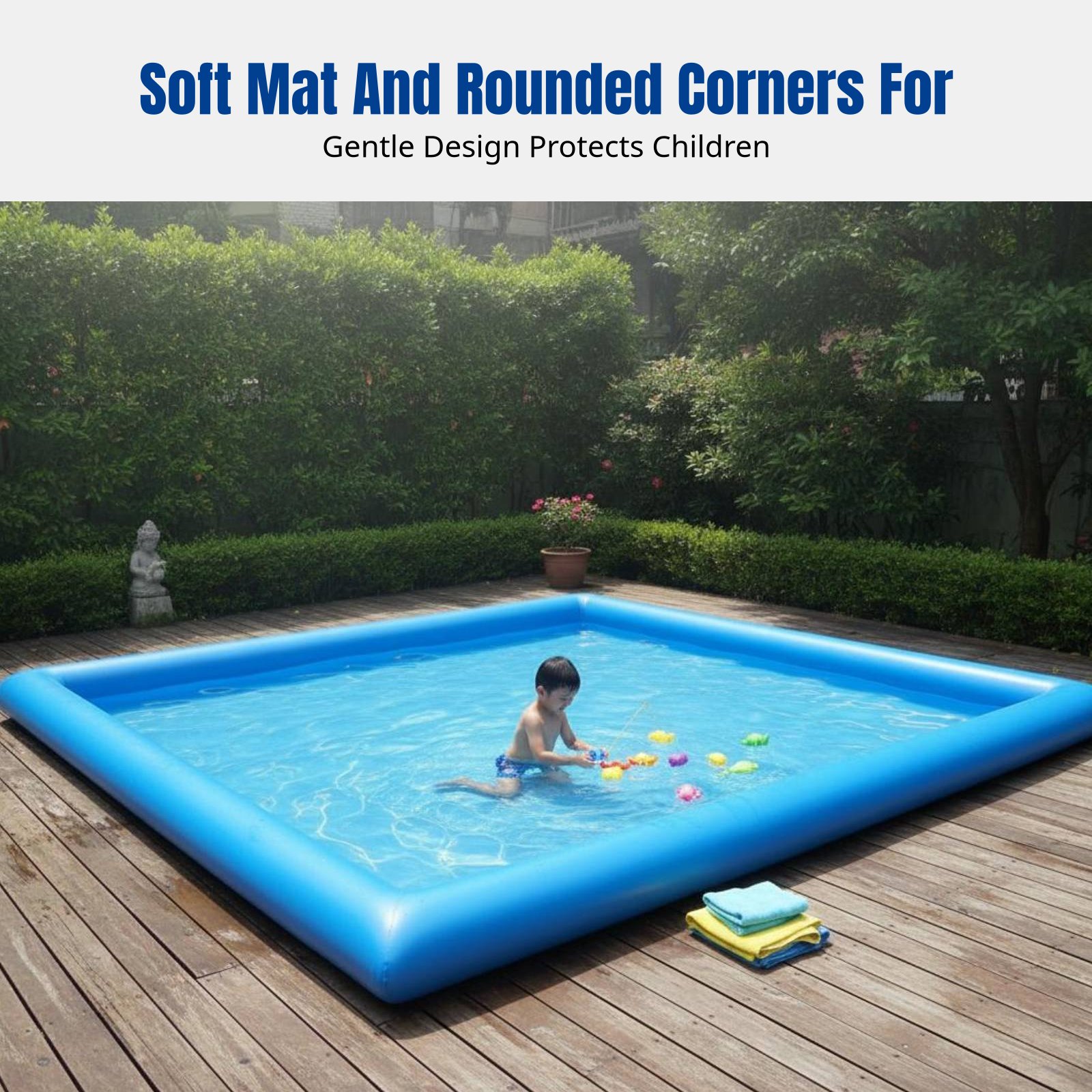 حوض سباحة قابل للنفخ شديد التح - مراجعة Kids Outdoor Area وسعره