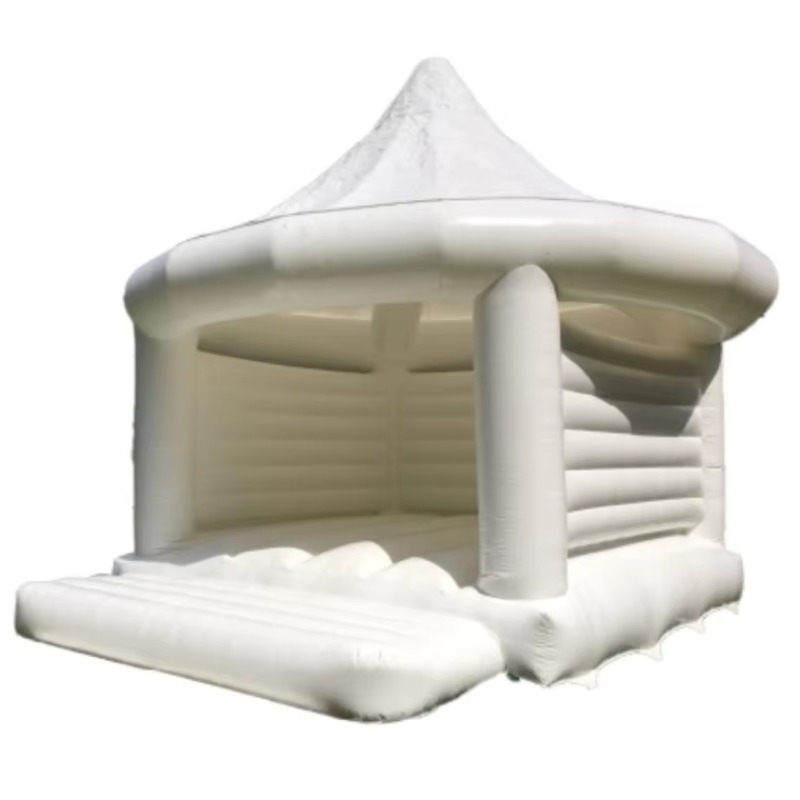 قلعة قابلة للنفخ بيضاء للزفاف، - مراجعة Kids Outdoor Inflatable وسعره