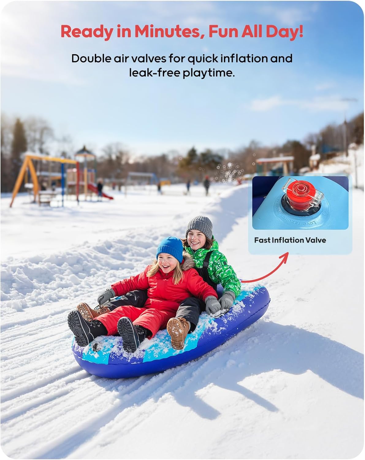 عربة تزلج قابلة للنفخ من QPAU  - مراجعة Kids Outdoor Inflatable وسعره