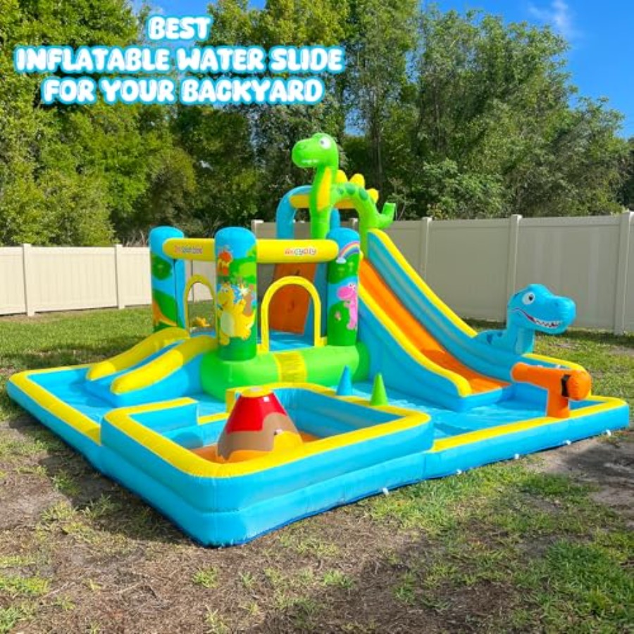 زحليقة مائية قابلة للنفخ للاست - مراجعة Kids Outdoor Slide وسعره