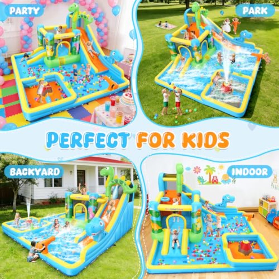 زحليقة مائية قابلة للنفخ للاست - مراجعة Kids Outdoor Slide وسعره