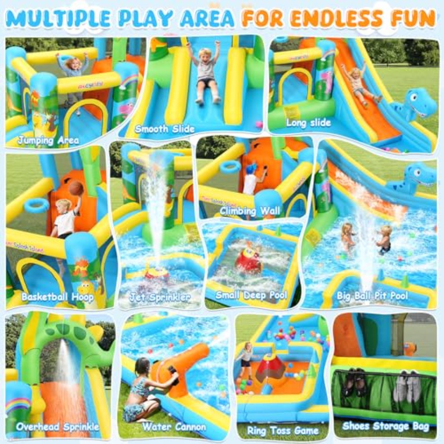 زحليقة مائية قابلة للنفخ للاست - مراجعة Kids Outdoor Slide وسعره