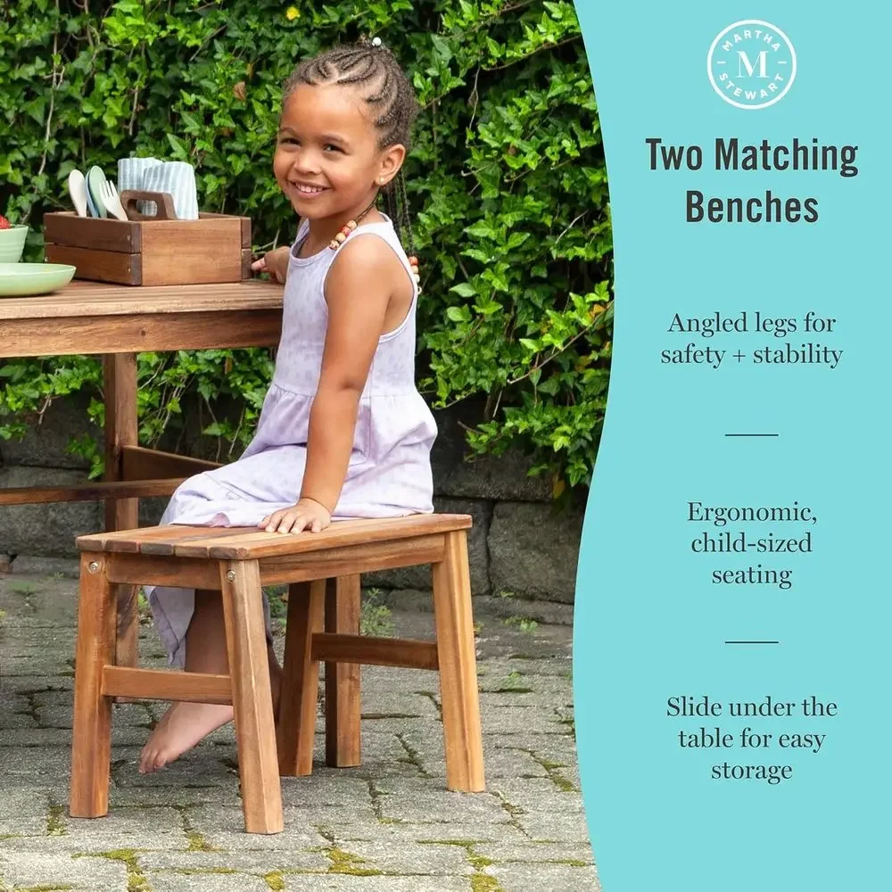 طاولة أطفال خارجية مع مقاعد وم - مراجعة Kids Outdoor Table With Umbrella وسعره
