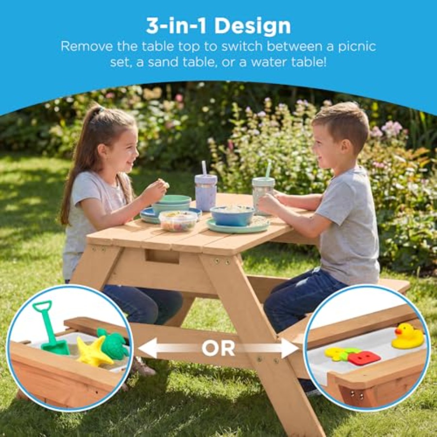 طاولة نزهة خارجية للأطفال مع م - مراجعة Kids Outdoor Table With Umbrella وسعره