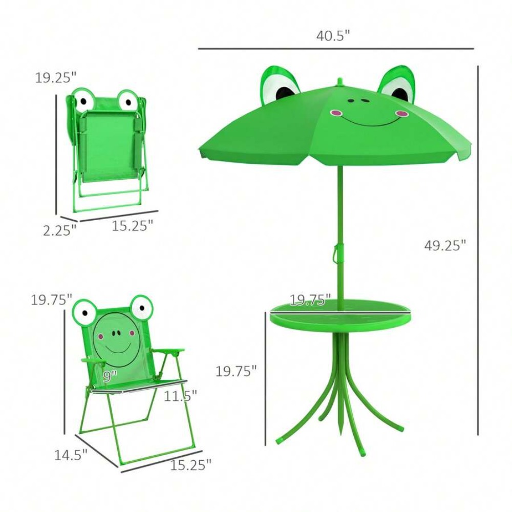 طقم طاولة وكرسي للأطفال، طاولة - مراجعة Kids Outdoor Table With Umbrella وسعره