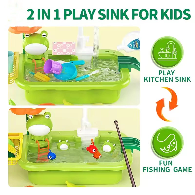 حوض مطبخ جديد للأطفال مع غسالة - مراجعة Kids Outdoor Kitchen Set وسعره