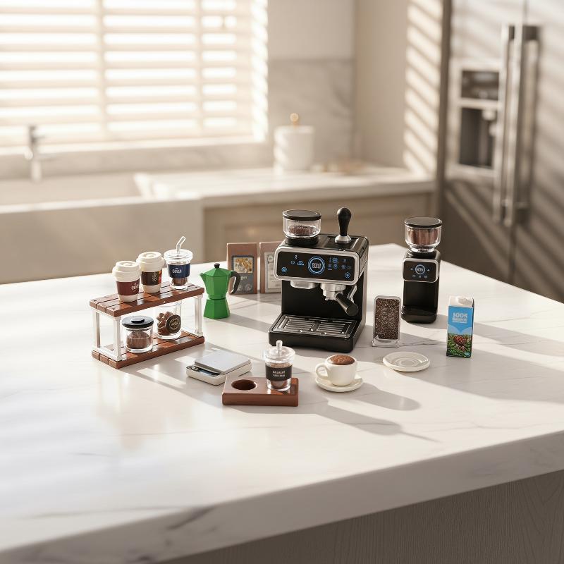 مجموعة ماكينة قهوة مصغرة لبيت  - مراجعة Kids Outdoor Kitchen Set وسعره