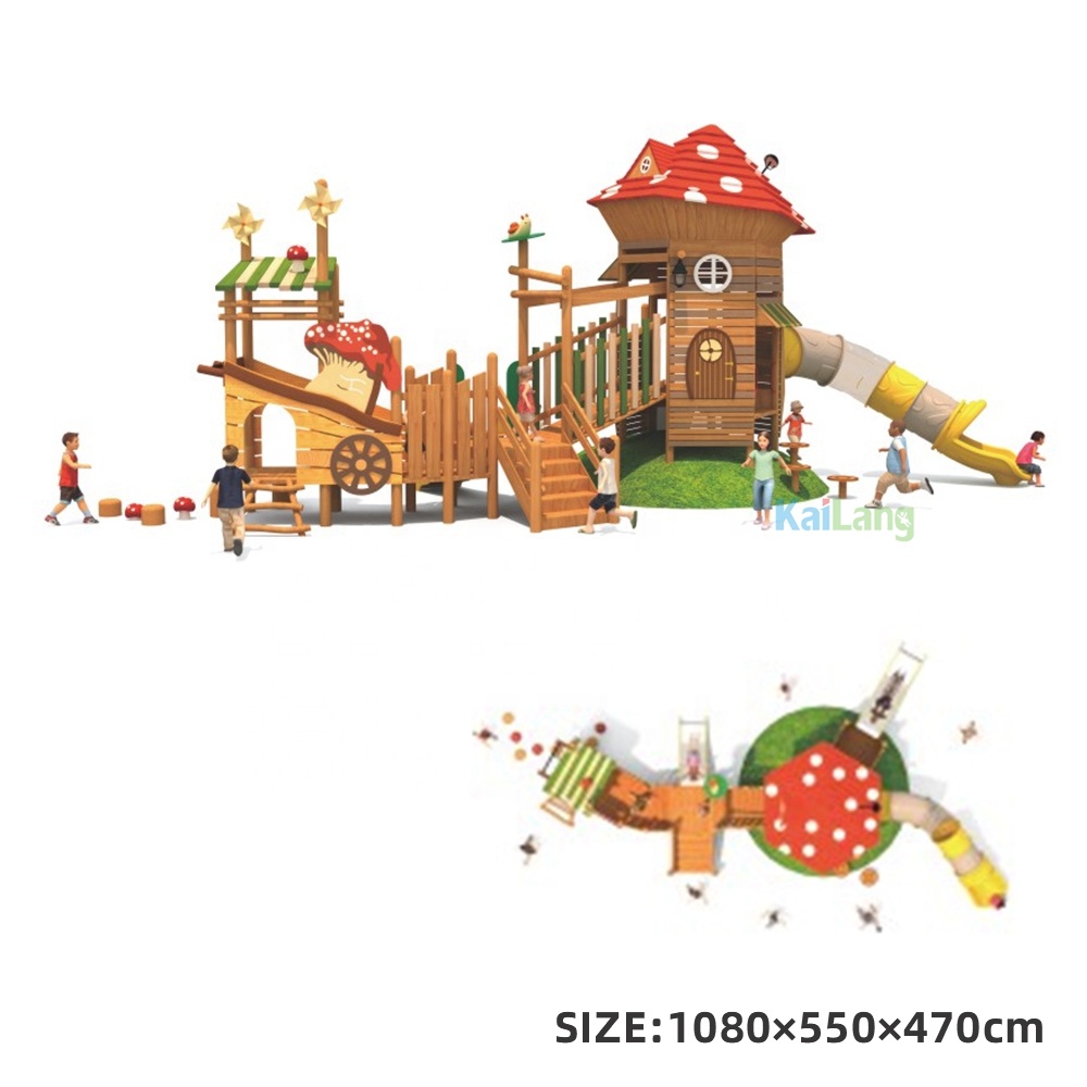 معدات رياضية خشبية خارجية على  - مراجعة Outdoor Children'S Park وسعره