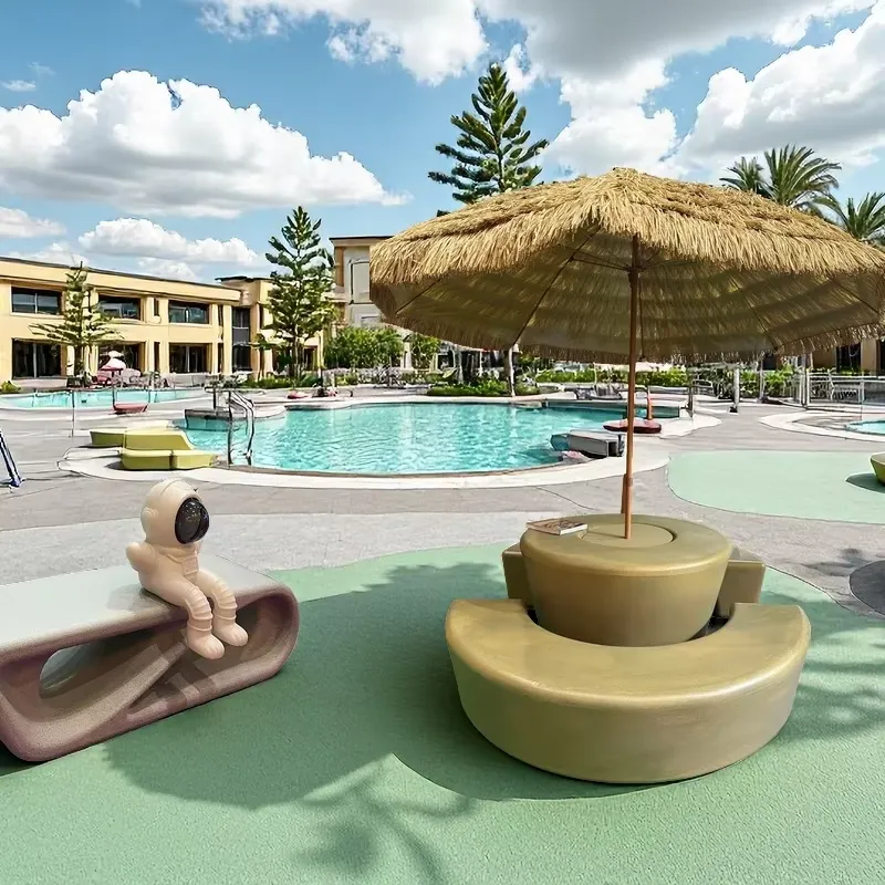 طقم طاولة وكراسي خارجية عصرية  - مراجعة Kids Outdoor Table With Umbrella وسعره