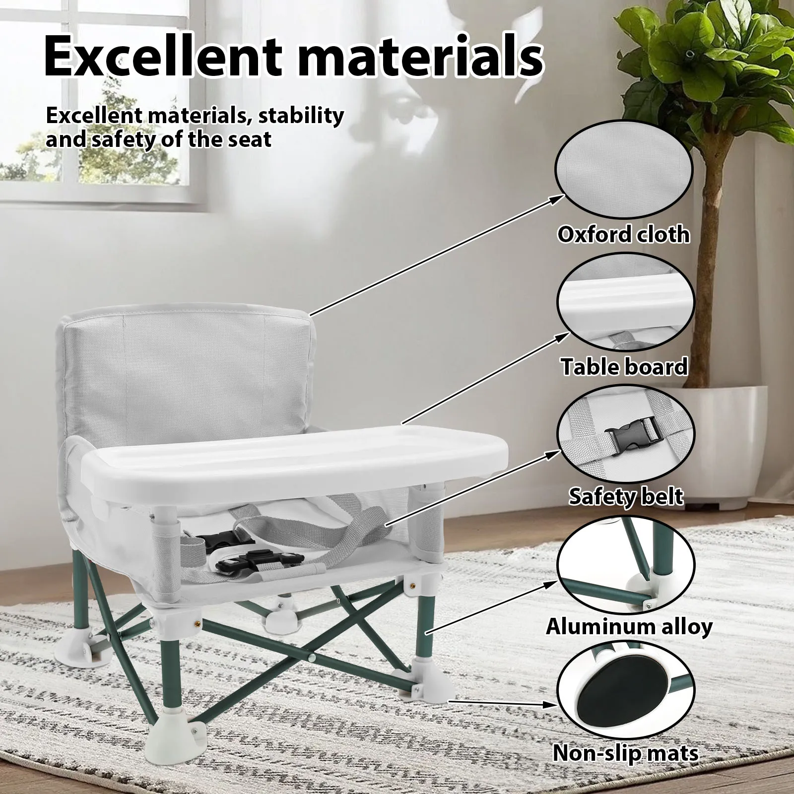 مقعد معزز للأطفال الصغار مع حز - مراجعة Kids Outdoor Foldable Chair وسعره