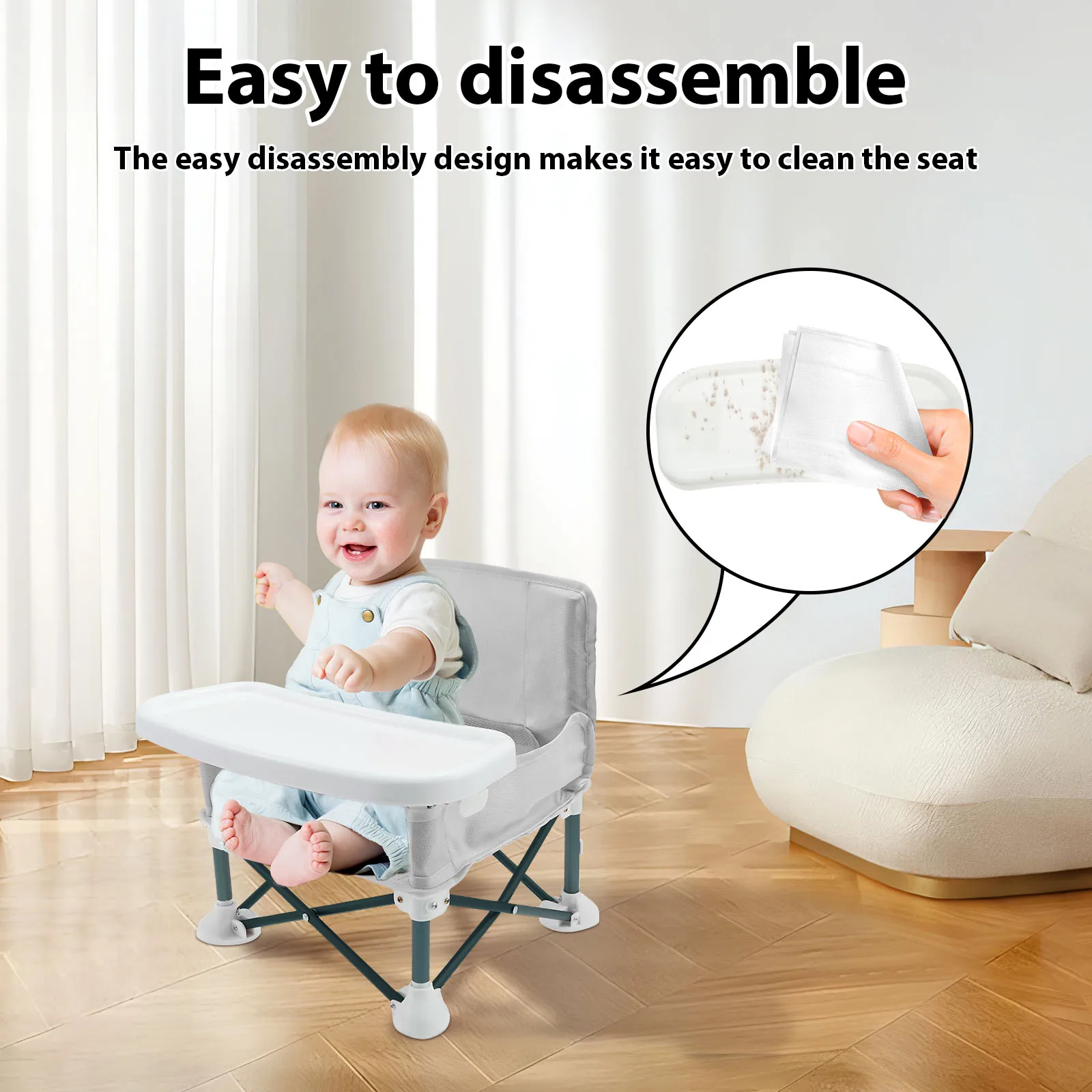 مقعد معزز للأطفال الصغار مع حز - مراجعة Kids Outdoor Foldable Chair وسعره
