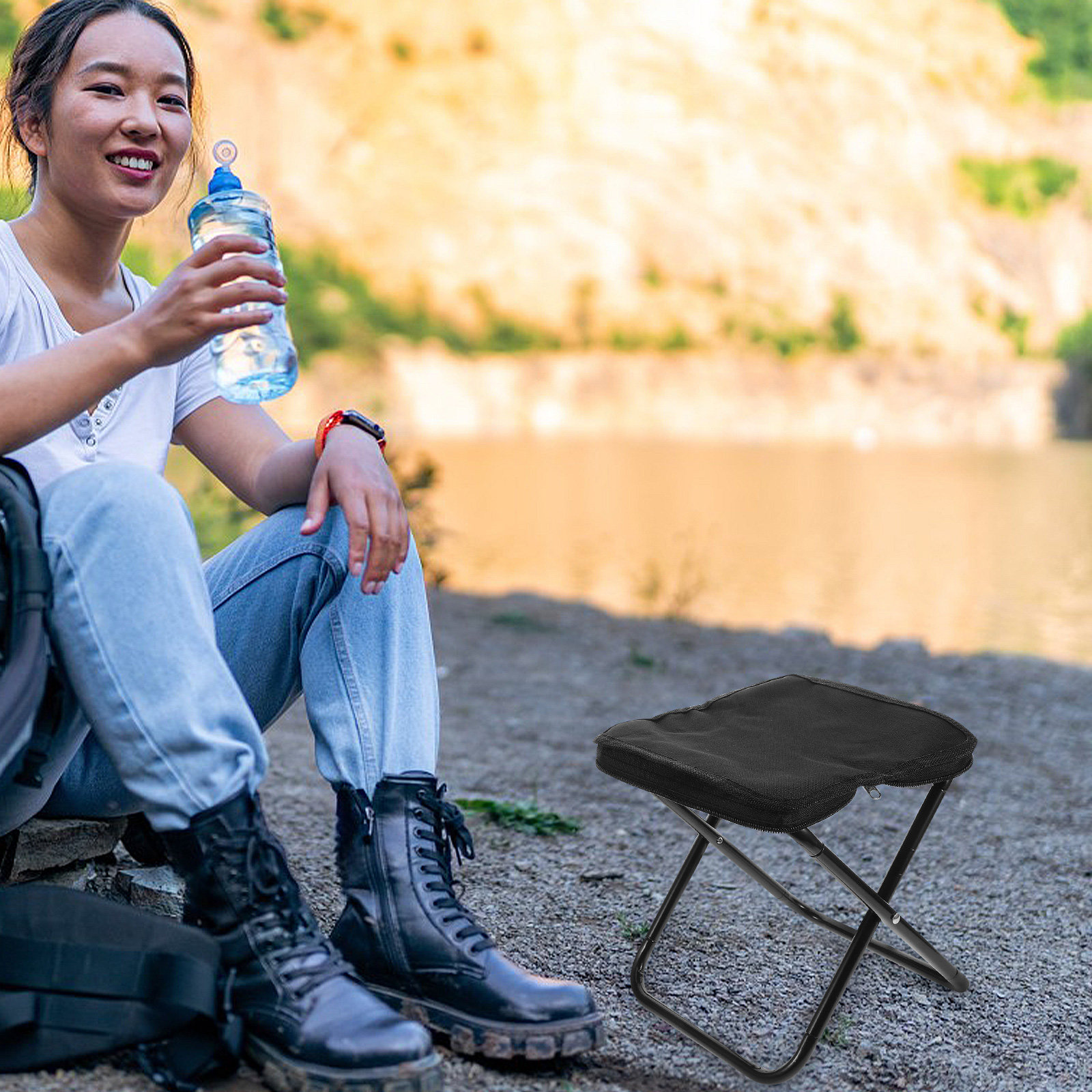 كرسي صغير محمول وخفيف الوزن قا - مراجعة Kids Outdoor Foldable Chair وسعره