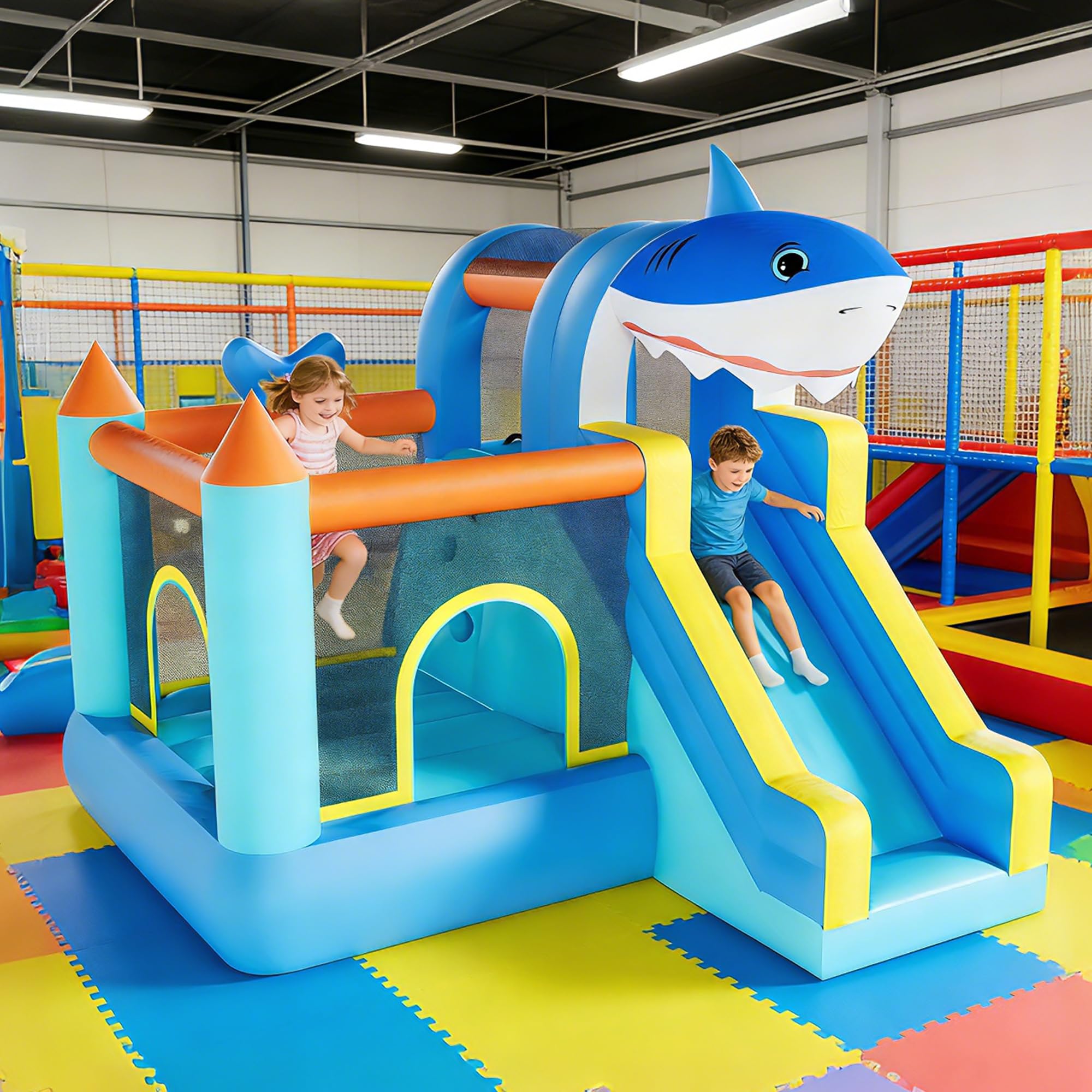 قلعة نطاطية قابلة للنفخ مع زحل - مراجعة Kids Outdoor Climbing Wall وسعره